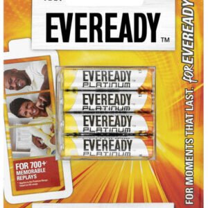 Eveready Batteries Platinum Alkaline Size AAA 1.5v (4 per pack)