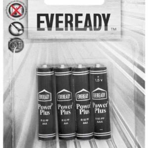 Eveready Batteries Powerplus Silver Size AAA 1.5v (4 per pack)