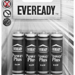 Eveready Batteries Powerplus Silver Size AA 1.5v (4 per pack)