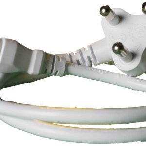 Kettle Cord 0.8m White 10A (1.0mm x 3 Cores)